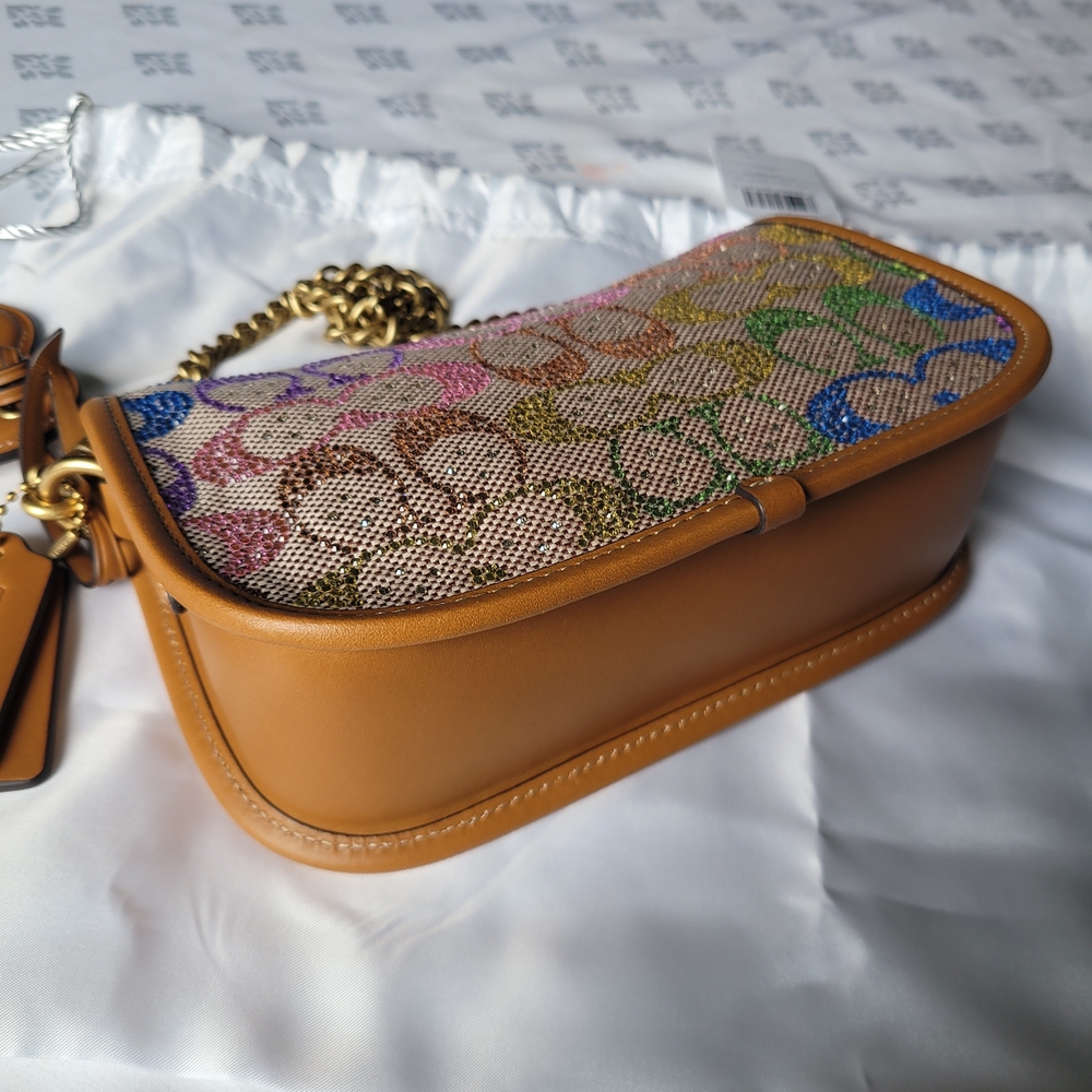 Coach Candy Rainbow Crystal Swinger Size 20 - Picture 7 of 14